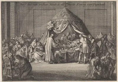 Sterfbed van koning Willem III, 1702