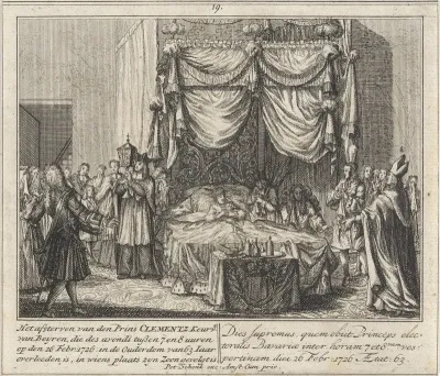 Sterfbed van Maximiliaan II Emanuel van Beieren
