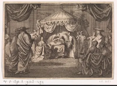 Sterfbed van paus Alexander VII, 1667