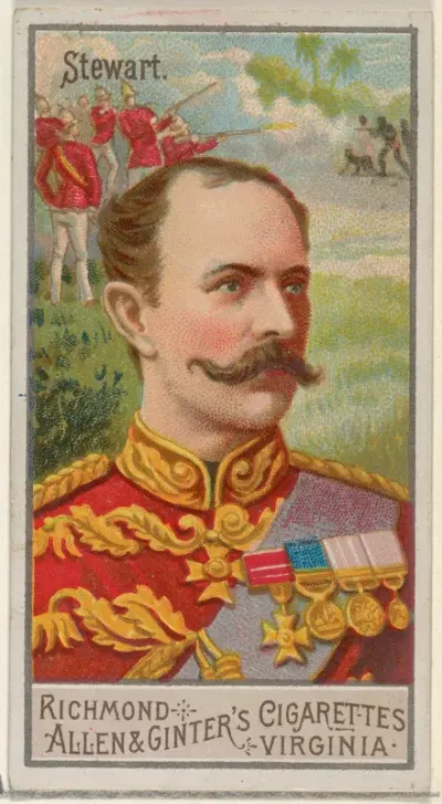 Stewart, from the Great Generals series (N15) for Allen & Ginter Cigarettes Brands