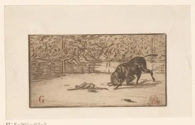 Stierenvechten in een arena