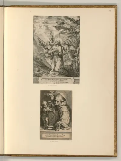 Stigmatisierung des hl. Franziskus von Assisi; Hl. Bernhardin von Siena