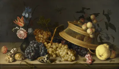 Still Life of Flowers and Shells