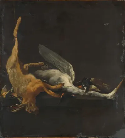 Still Life with a Hare, a Heron and Other Birds