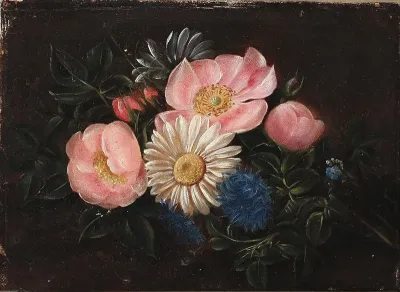 Still life with clippings of wild flowers.