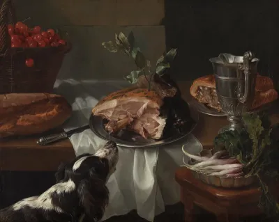 Still-life with dog