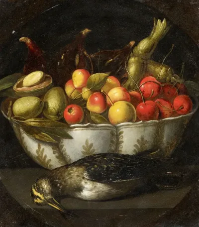 Still Life with Fruit, Nuts, and a Throttle