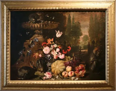 Still-life with Fruits, Flowers and Animals