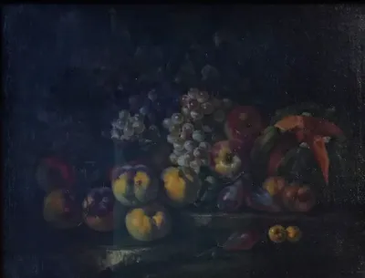 Still-Life with Grapes and Apples