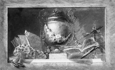 Still life with musical instruments (one of a pair)