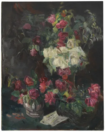 Still Life with Red Roses