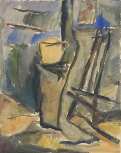 Still Life with Yellow Vessel