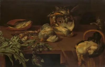 Stilleven met gevogelte