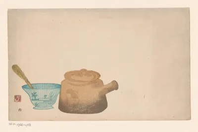 Stilleven met Japans servies