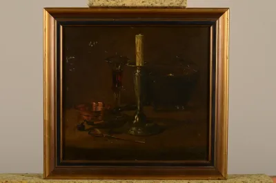 Stilleven met kandelaar