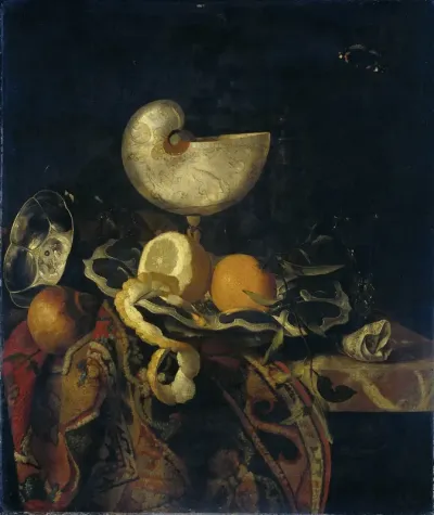 Stilleven met Nautilusbeker