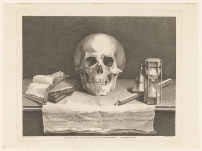 Stilleven met vanitas symbolen