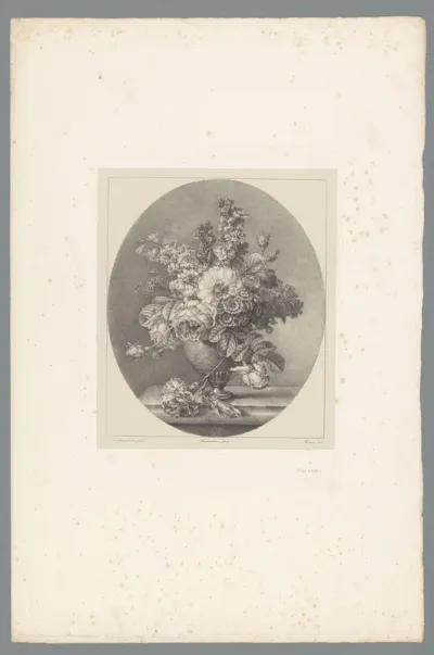 Stilleven van bloemen in een vaas