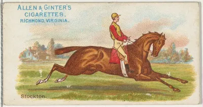Stockton, from The World's Racers series (N32) for Allen & Ginter Cigarettes