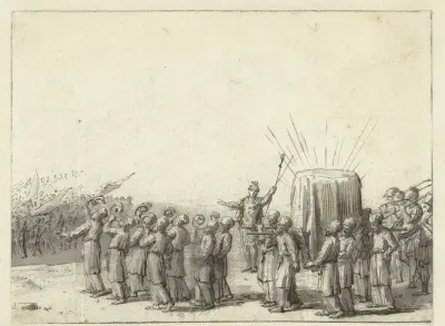 Stoet met de Ark des Verbonds
