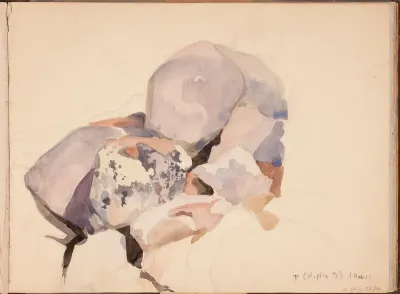Stones, page from Järnefelt's sketchbook
