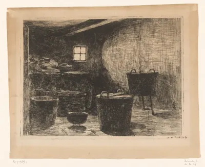 Stookplaats in boerderij