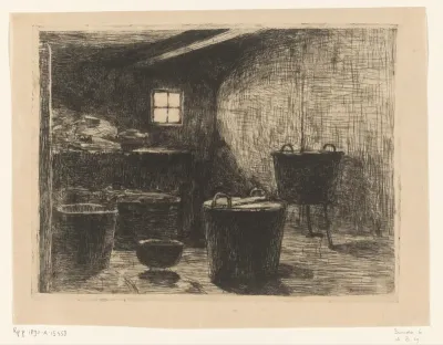 Stookplaats in een boerderij