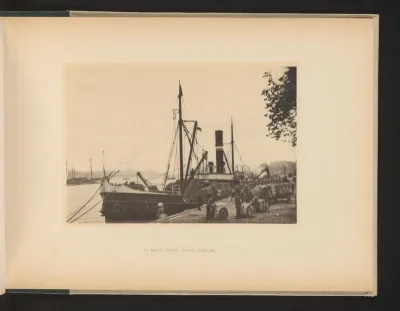 Stoomschip Export, afgemeerd aan de Boompjes, Rotterdam
