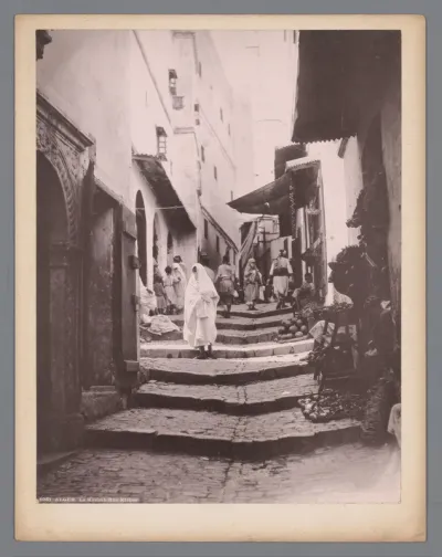 Straat in Algiers, Algerije