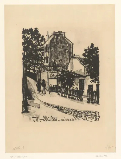 Straat in Montmartre