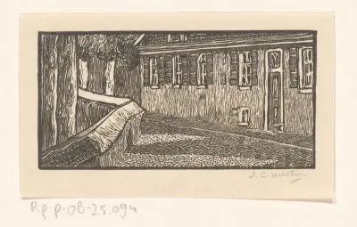 Straat met een huis