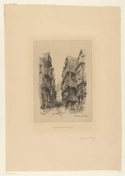 Straatgezicht in Morlaix