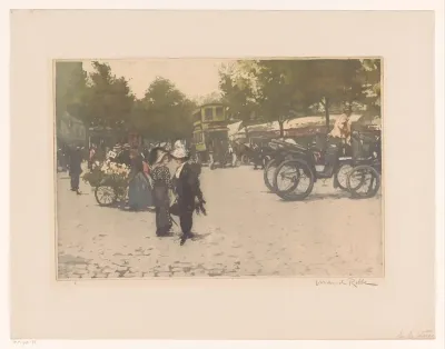 Straatgezicht in Parijs