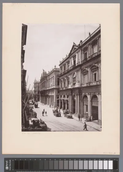 Straatgezicht in Rua Primeiro de Março in Rio de Janeiro