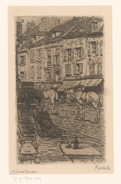 Straatgezicht, te Saint-Ouen-l'Aumône