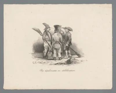 Straatwerkers in gesprek