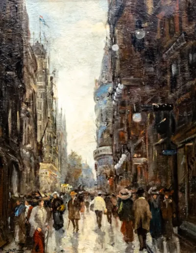 Straßenszene in Den Haag