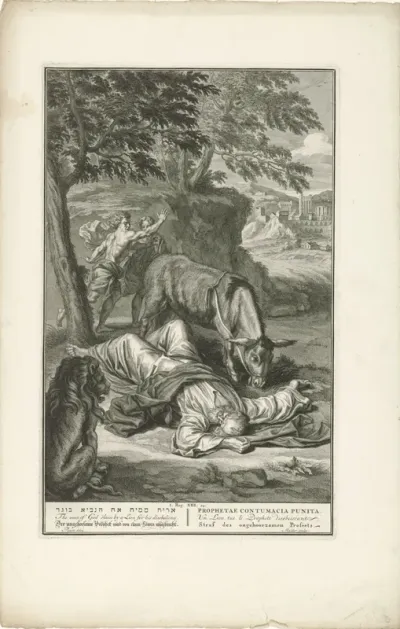 Straf van de ongehoorzame godsman