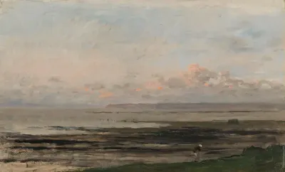 Strand bij eb