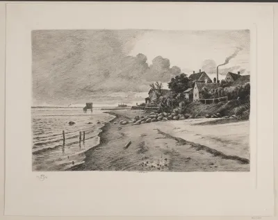 Strandparti i Hellebæk