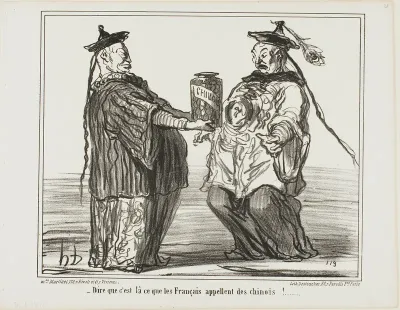 Strange.. this is what the French call "Chinois,” plate 21 from En Chine