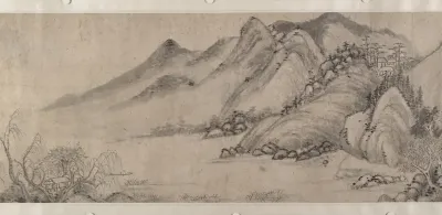 Streams and Mountains in Autumn Mist