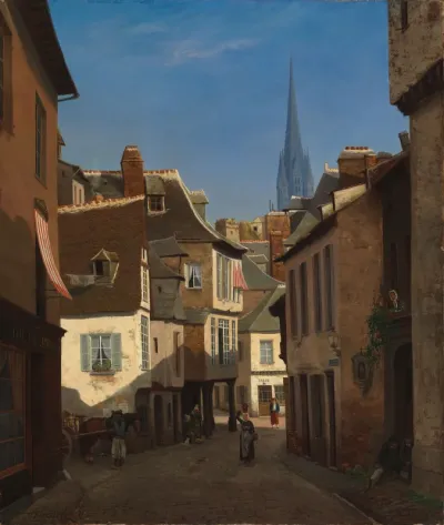 Street at Quimper in Brittany