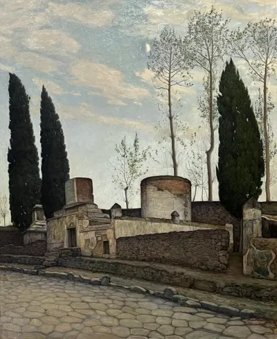 Street of Tombs in Pompeii