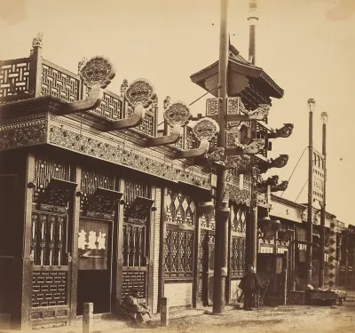 Streets and Shops in the Tartar city of Pekin