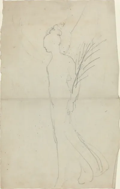 Striding Female with Palm