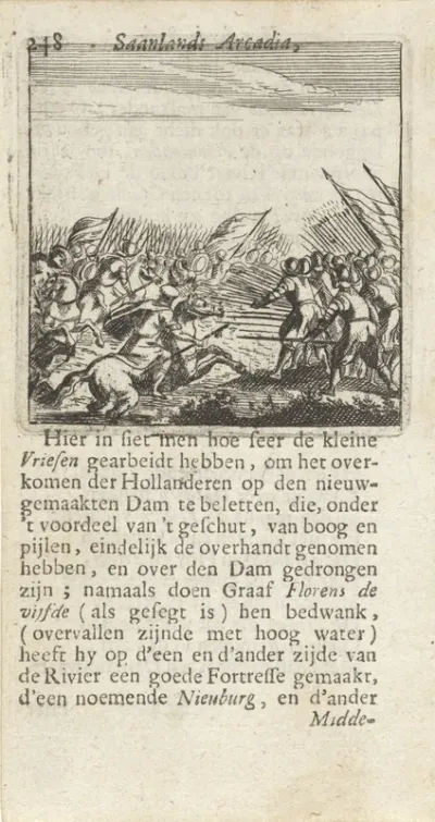 Strijd van de West-Friezen tegen de Hollanders onder leiding van Floris V, graaf van Holland, 1272