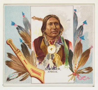 Striker, Apache, from the American Indian Chiefs series (N36) for Allen & Ginter Cigarettes