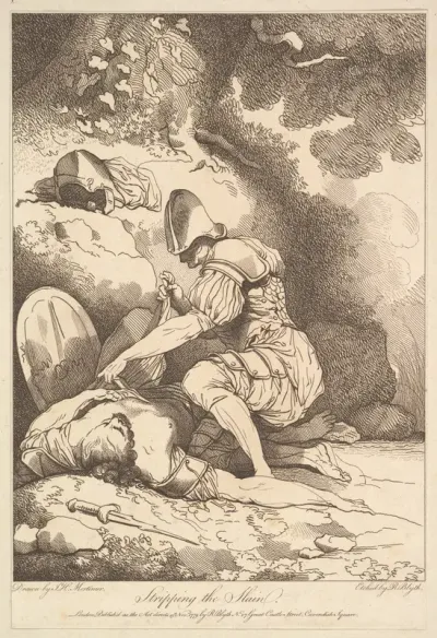 Stripping the Slain, from "Banditti Variously Employed"