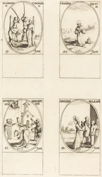 Sts. Gervase & Protase; St. Silverius; St. Eusebius of Samosata; St. Paulinus of Nola